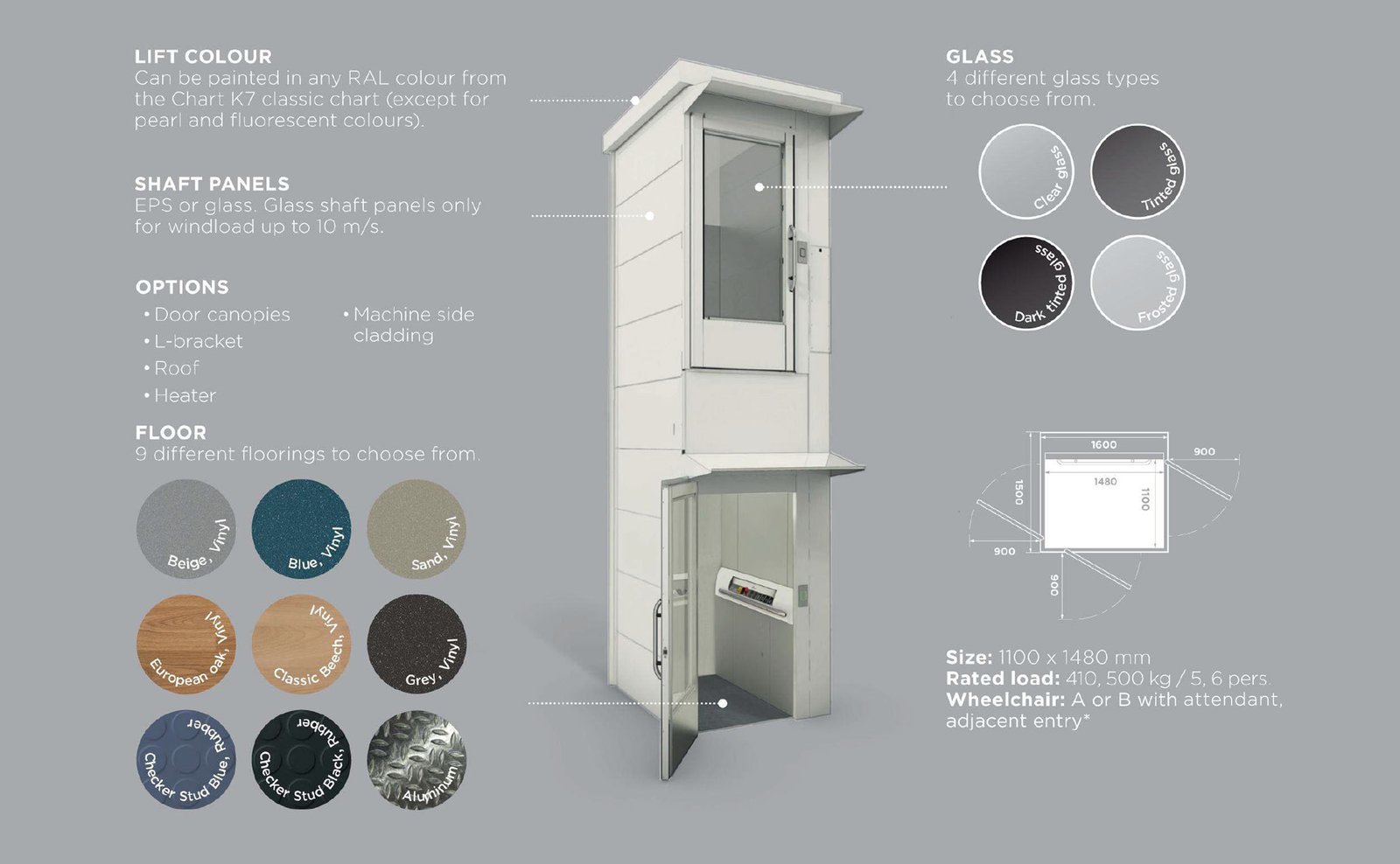 outdoor lift specs